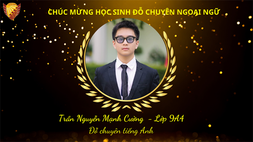 28 là số học sinh 2K9 của trường THCS Nam Từ Liêm đỗ vào lớp 10 trường THPT chuyên Ngoại Ngữ - Đại học Quốc Gia Hà Nội