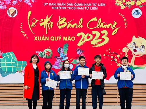 Trường THCS Nam Từ Liêm tổ chức trao thưởng học kì I  năm học 2022-2023 nhân dịp đầu năm mới 2023