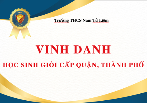 Học sinh trường thcs nam từ liêm đạt giải học sinh giỏi các cấp năm học 2022 – 2023