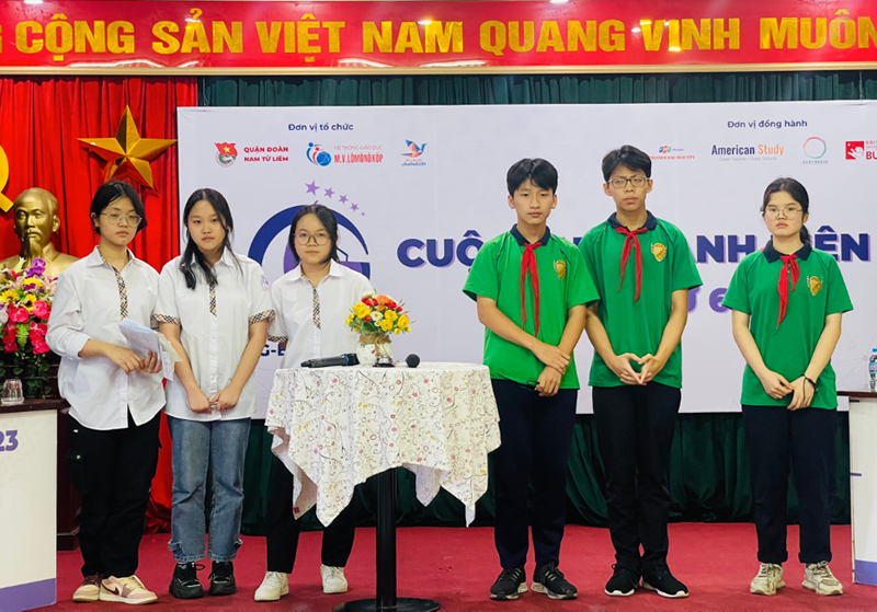 Học sinh trường THCS Nam Từ Liêm tham gia cuộc thi tranh biện G-Bate 2023