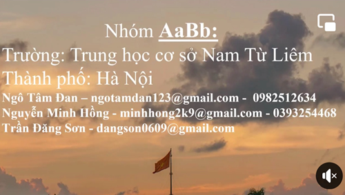 Học sinh trường THCS Nam Từ Liêm đạt giải Triển vọng tại Cuộc thi  Giải pháp đổi mới sáng tạo - National Innovation Challenge 