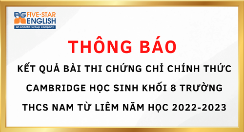 Học sinh AE8.1 và AE8.2 ấn tượng với kết quả thi Chứng chỉ Cambridge  