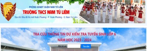 HƯỚNG DẪN: Tra cứu số báo danh dự kiểm tra, đánh giá  tuyển sinh vào lớp 6 năm học 2023 - 2024