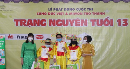 Lễ phát động cuộc thi  Cùng Đức Việt và Miwon trở thành Trạng Nguyên tuổi 13  lần thứ VII năm học 2021-2022