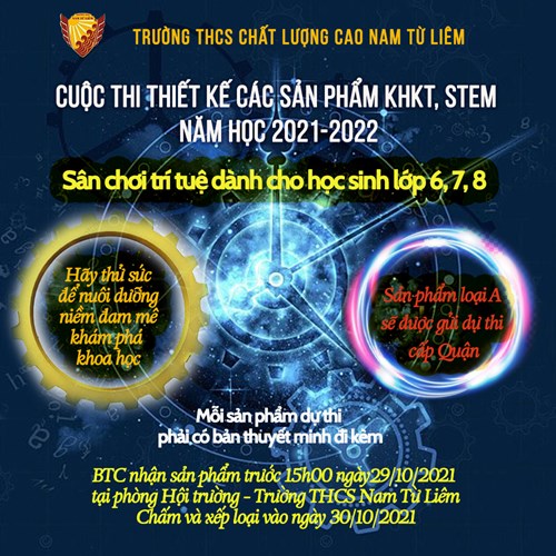 Phát động Cuộc thi thiết kế các sản phẩm KHKT, STEM năm học 2021-2022