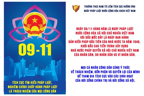 Ngày Pháp luật Việt Nam - Ngày tôn vinh Hiến pháp, Pháp luật, giáo dục ý thức thượng tôn pháp luật