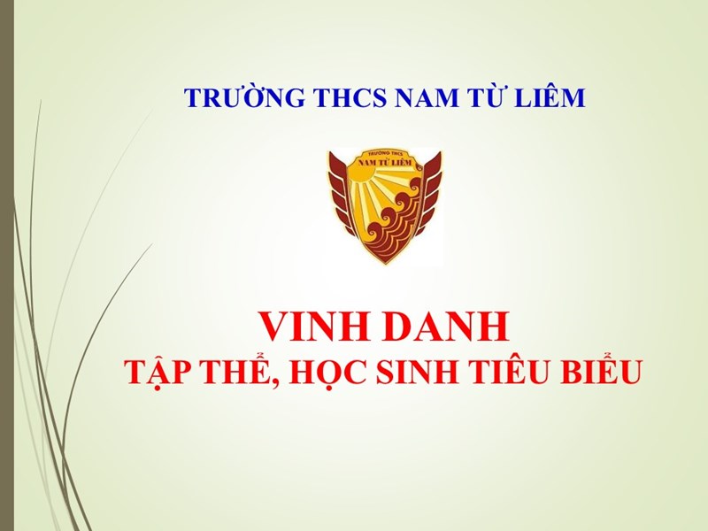 Vinh danh tập thể và học sinh tiêu biểu của khối 9 thcs nam từ liêm, niên khóa 2017-2021