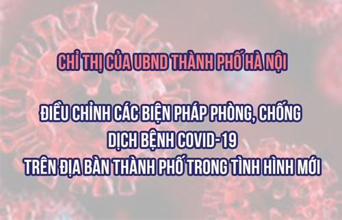 Chỉ thị của ubnd tp hà nội điều chỉnh các biện pháp phòng, chống dịch bệnh covid-19 trên địa bàn tp trong tình hình mới