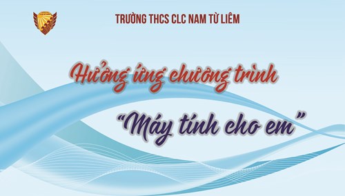 Hưởng ứng chương trình  máy tính cho em 