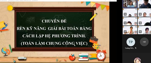 Nâng cao tập huấn chuyên môn qua chuyên đề toán cho lớp 9