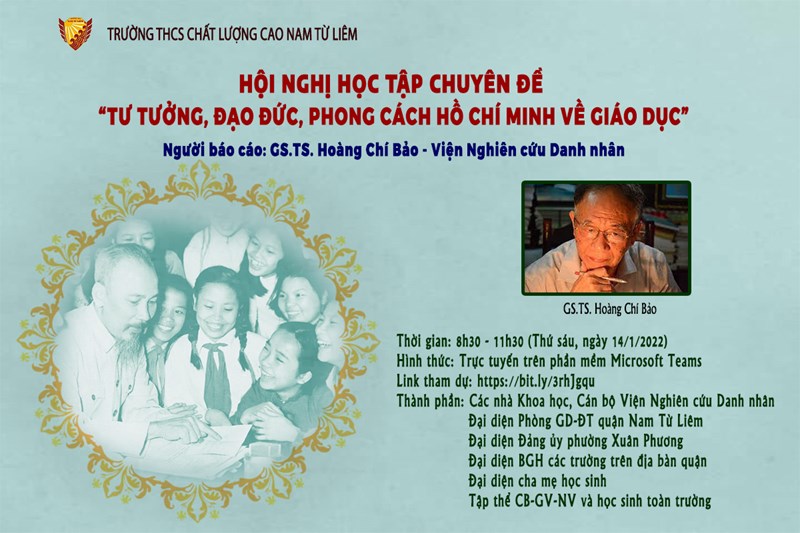 Hội nghị học tập chuyên đề  Tư tưởng, đạo đức, phong cách Hồ Chí Minh về giáo dục 