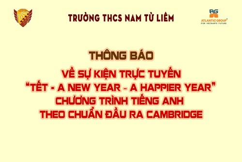 Thông báo sự kiện  Tết - A New Year - A Happier Year 