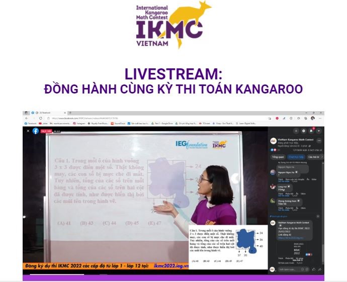 Hướng dẫn giải đề thi toán quốc tế kangaroo (ikmc) dành cho các cấp độ (buổi 3)