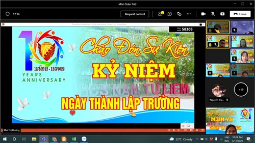 Chào đón Sự kiện kỷ niệm 10 năm Ngày thành lập trường THCS Nam Từ Liêm