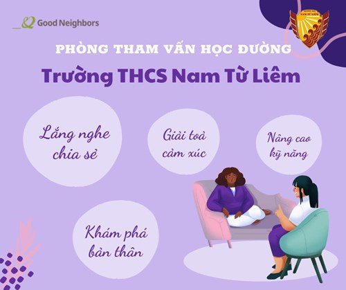 Phòng tham vấn học đường trường THCS Nam Từ Liêm – Nơi lắng nghe bằng cả trái tim