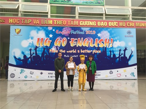 Học sinh trường thcs nam từ liêm hào hứng tham gia chung kết go english 2019 