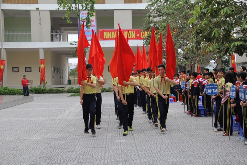 Trường thcs nam từ liêm tham gia hội khỏe phù đổng năm học 2015 - 2016