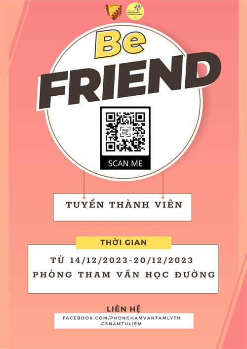 Tuyển thành viên mới - Câu lạc bộ BEFIREND