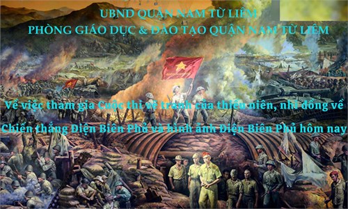 Về việc tham gia Cuộc thi vẽ tranh của thiếu niên, nhi đồng về  Chiến thắng Điện Biên Phủ và hình ảnh Điện Biên Phủ hôm nay 