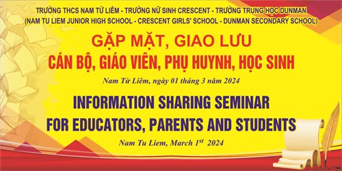 Gặp mặt, giao lưu cán bộ, giáo viên, phụ huynh và học sinh Welcome Singaporean delegations of Crescent Girls’ School and Dunman Secondary School