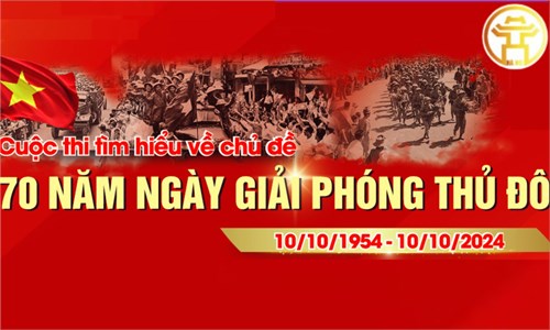 Công văn về việc đôn đốc tham gia Cuộc thi Tìm hiểu về chủ đề 70 năm Ngày giải phòng Thủ đô (10/10/1954 - 10/10/2024)