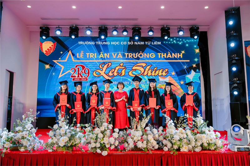 Buổi Lễ tri ân và trưởng thành đầy xúc động của thầy và trò Khóa 2020 - 2024 - Trường THCS Nam Từ Liêm