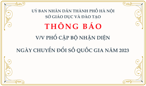 V/v phổ cập bộ nhận diện Ngày Chuyển đổi số quốc gia năm 2023